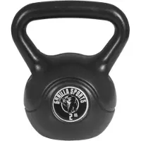 Gorilla Sports Kettlebell 2 kg zwart kunststof