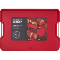 Joseph Joseph Snijplank Cut&Carve Plus Groot Rood
