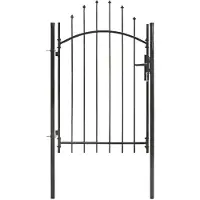 vidaXL Tuinpoort Woerden staal 1x1,5 m zwart