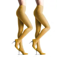 Giulia - Samba 40den (Multipack) Opaque Panty - Geel - L
