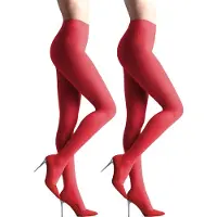 Giulia - Samba 40den (Multipack) Opaque Panty - Rood - L