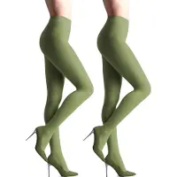 Giulia - Samba 40den (Multipack) Opaque Panty - Olijf Groen - S