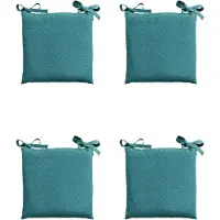 Madison - Zitkussen - Universeel - 4x - 46x46 - Outdoor Check Sea Blue