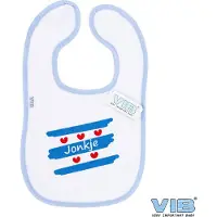 Vib - Slabbetje Luxe velours - Fries - Jonkje - Babykleertjes - Slabbetjes - zwangerschap aankondiging - baby aankondiging