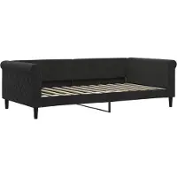 vidaXL Slaapbank 100x200 cm fluweel zwart