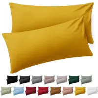 Blumtal Kussensloop Microvezel Kussenhoes 50 x 80 cm - Spicy Mustard - Set van 2