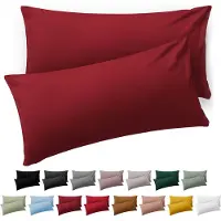 Blumtal Kussensloop Microvezel Kussenhoes 50 x 80 cm - Aurora Red - Set van 2