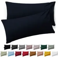 Blumtal Kussensloop Microvezel Kussenhoes 50 x 80 cm - Dark Ocean Blue - Set van 2