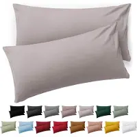 Blumtal Kussensloop Microvezel Kussenhoes 40 x 70 cm - Moonlight Grey - Set van 2