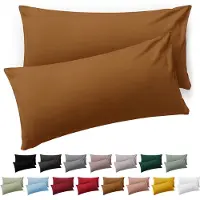 Blumtal Kussensloop Microvezel Kussenhoes 50 x 80 cm - Pumpkin Spice - Set van 2