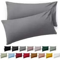 Blumtal Kussensloop Microvezel Kussenhoes 40 x 70 cm - Grijs - Set van 2