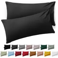 Blumtal Kussensloop Microvezel Kussenhoes 50 x 80 cm - Antraciet - Set van 2