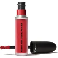 MAC Powder Kiss Liquid Lipcolor - 975 Ruby Boo van voor Vrouwen - 0.17 oz Lippenstift