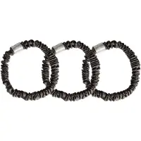 Cloud & Glow Silk Scrunchies 1 cm Charcoal