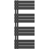 Boss & Wessing Handdoekradiator BWS Boss Links aansluiting 681W 120x50 cm Zwart
