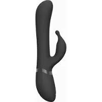 VIVE Chou - Luxe Vibrator met verwisselbare clitoris sleeves - Zwart