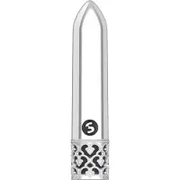Royal Gems - Krachtige mini oplaadbare vibrator - Zilver
