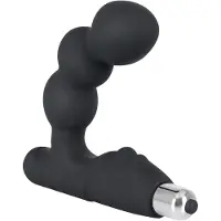 Rebel - prostaat vibrator met balletjes - zwart