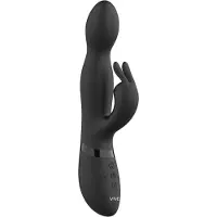 VIVE - Roterende Rabbit Niva vibrator - Zwart