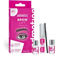 Andmetics Make up Wenkbrauwen Brow Lamination Kit Lifting Glue 7 ml + Perm Lotion 5 ml + Fixing Lotion 5 ml + Lifting Brush
