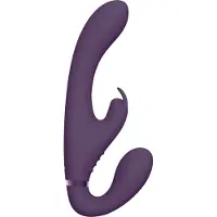 VIVE Suki - Luxe Strapless strap on Vibrator - Paars