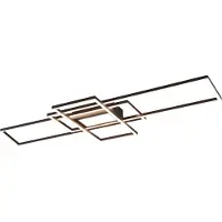 TRIO IRVINE - Plafondlamp - Antraciet - incl. 1x SMD 60 W - Licht apart schakelbaar - USB-poort met oplaadfunctie - Indirecte verlichting - FLEX - Connect - Niet dimbaar