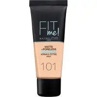 Maybelline Make-up gezicht Foundation Fit Me! Matte + Poreless Foundation No. 101 True Ivory