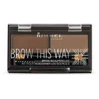 Rimmel Brow This Way Wenkbrauw Sculptuur Kit #002 - Mild Bruin 17,2 gr