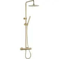 Ben Lavion 250 Cool regendoucheset Ø25cm geborsteld messing pvd