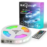 B.K.Licht - Led Strip - 5 meter - met USB - met RGB - dimbaar - gekleurd licht - met afstandsbediening