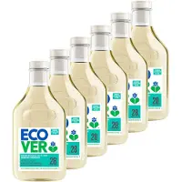 Ecover 6x Ecover Vloeibaar Wasmiddel Universal Kamperfolie & Jasmijn 28 Wasbeurten 1,43 Liter