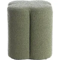 Light & Living Poef 38x38x45 cm NALANI bouclé donker groen (Groen, 38x45x38cm)
