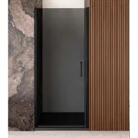 Lacus Nisdeur Giglio Evo 1 Klapdeur 80x200 Cm Rookglas Zwart