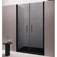 Lacus Nisdeur giglio evo saloon 2 klapdeuren 110x200 cm rookglas zwart