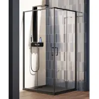 Lacus Nisdeur vulcano evo 90x200 cm schuifdeur mat zwart