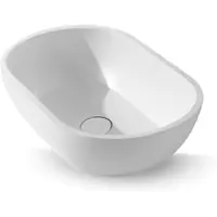 EH Design Wastafel caorle solid surface 560x320x150 mm mat wit