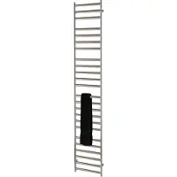 EH Design radiator athena met digitale thermosstaat 50x160 cm geborsteld rvs