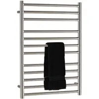 EH Design radiator athena met digitale thermosstaat 60x120 cm geborsteld rvs