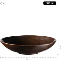 MÄSER servies, keramiek, metallic brons