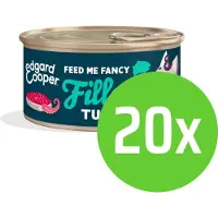 Edgard & Cooper Kattenvoer Fillets Tonijn - Inktvis 70 gram - 20 blikjes