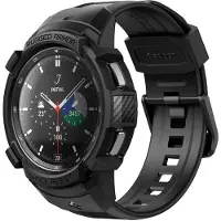 Spigen Rugged Armor Pro Samsung Galaxy Watch 4 46MM Case Bandje Zwart