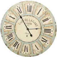 vidaXL Wandklok 60 cm MDF meerkleurig