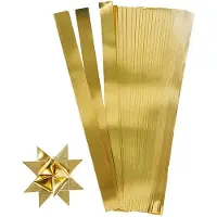 Creotime vlechtstroken goud 4,5 cm 100 stuks