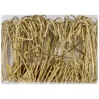 Cosy & Trendy 400x stuks kerstbalhaakjes/kerstboomhaakjes goud 4 cm - Kerstbalhaakjes