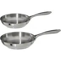 Secret De Gourmet Koekenpannen set 2x stuks Acoma - Alle warmtebronnen - dia 24/28 cm - Anti-aanbaklaag - Koekenpannen