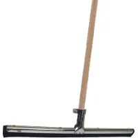 Betra Vloertrekker/douchetrekker voor water metaal/natuurrubber 45 cm met houten steel 130 cm - Vloerwissers