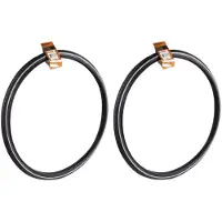 Benson Buitenband fiets - 2x - rubber - 28 inch x 1 1/2 - witte lijn - Binnenbanden