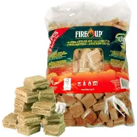 Fire Up Fire-up Barbecue aanmaakblokjes - 384x - bruin - reukloos - niet giftig - BBQ - Aanmaakblokjes