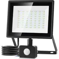 Aigostar 50W LED-schijnwerper voor buiten, met bewegingssensor, 4300 lumen, 6500K (koud wit) – Koel wit 6500K