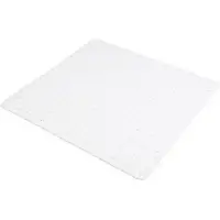 Urban Living Badkamer/douche anti slip mat - rubber - voor op de vloer - parel wit - 55 x 55 cm - Badmatjes